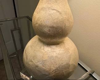 Textured Double Gourd Table Lamp with Acrylic Base second image