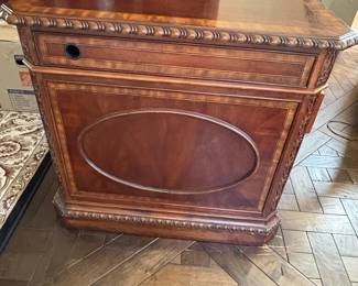 Mahogany Partners Desk with Leather Inlay third image