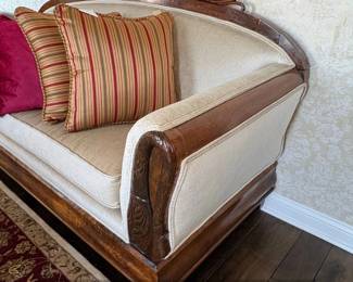 Antique Duncan Phyfe Style Carved Mahogany Sofa second image