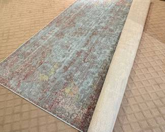 Distressed Medallion Area Rug