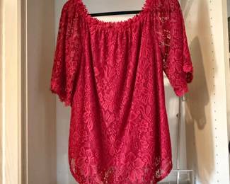 Womens OfftheShoulder Lace Top