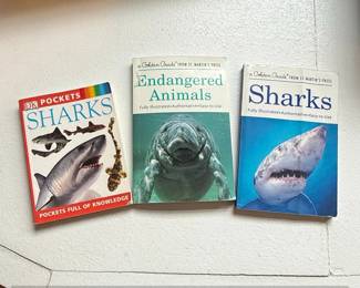 Lot of Nature Guide Books DK Pockets Sharks, Endangered Animals, Sharks
