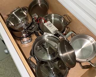 AllClad D Stainless Steel Cookware Set
