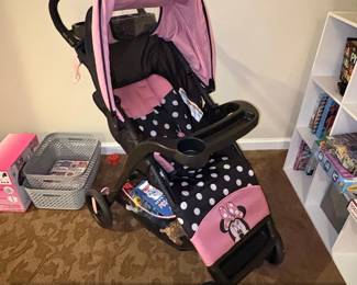 Disney Baby Minnie Mouse Simple Fold LX Travel System Stroller
