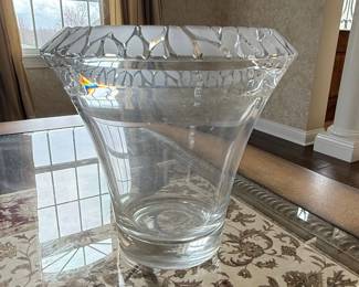 Large Cut Crystal Vase  Mikasa Germany