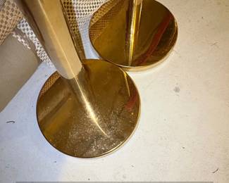 Gold Tone Stanchions with Red Velvet Ropes third image