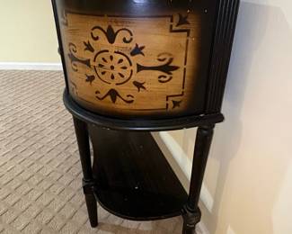Black and Gold Stenciled Console Table third image