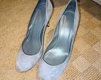 Gucci Suede PointedToe Pumps