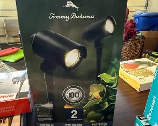 Tommy Bahama LED Solar Spotlight Set
