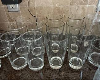 Set of Clear Glass Tumblers  Bormioli Rocco Luna