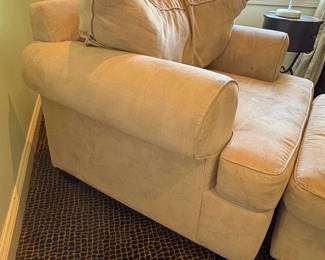 Oversized Armchair and Ottoman Set second image