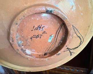 Vintage Moroccan Safi Pottery Decorative Plate second image