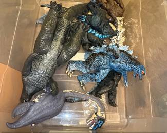 Lot of Godzilla and Kaiju Action Figures, including NECA and Trendmasters