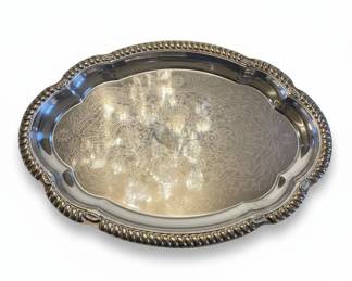 Wallace Grand Baroque Silver Plated Serving Tray
