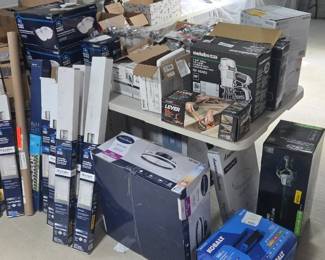 Tons of home improvement items, blinds, lights, fixtures