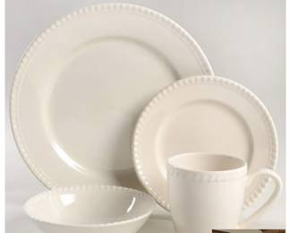 Crate and Barrel tag still on this set; 12 place settings available