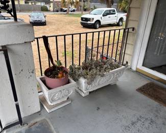 White Decorative Planters