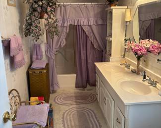 Shower Decor, Brass Dressing Stool, Laundry Basket, etc.