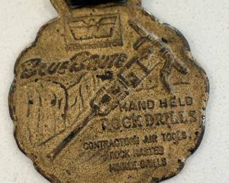 Worthington Blue Brute Rock Drill pocket watch fob 