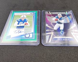 2 Tyler Warren Panini Cards (1 Numbered, 1 Autographed)