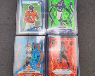 4 Numbered 2025 Panini NFL Football Cards