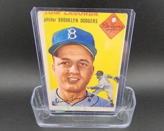 1954 Topps #132 Tom Lasorda Card