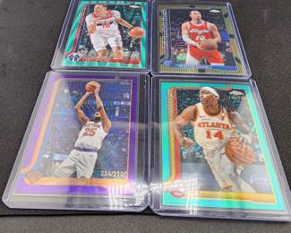4 Numbered 2025 Topps Chrome NBA Cards