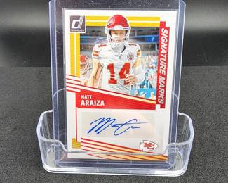 2025 Panini Signature #SM-MAA Matt Araiza Autographed Card