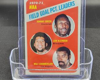 1970-1971 NBA Field Goal Pct Leaders Topps #140 Card