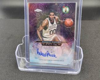 2025 Tops Chrome Robert Parish Autographed Card