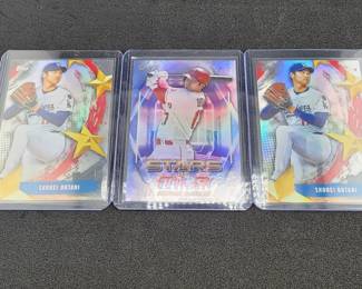 3 Topps Shohei Ohtani MLB Baseball Cards