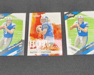 3 Matthew Stafford 2009 Score Rookie Cards