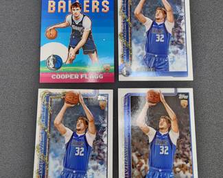 4 Topps Cooper Flagg NBA 2025 Rookie Cards