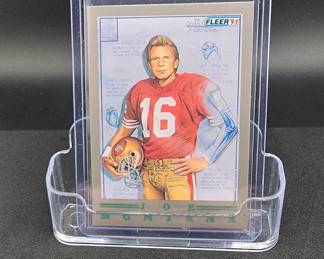 1991 Fleer Blueprint #1 of 10 Joe Montana Card