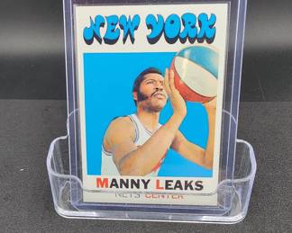 1971-72 Topps #217 Manny Leaks NY Nets Card