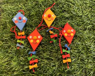 Many Vintage Erzgebirge Germany Easter Ornaments, Christian Ulbricht, Goula Folk Art ornaments, and wood folk art style ornaments.