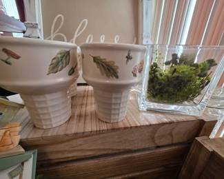 Pfaltzgraff Naturewood Icecream Cone Dishes