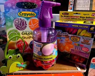 Lots of fun outdoor toys - great for Easter Baskets!