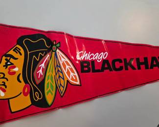 Vinyl Blackhawks Pennant 