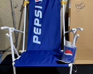 1 of 2 Vintage Pepsi Gear Chairs - NIB