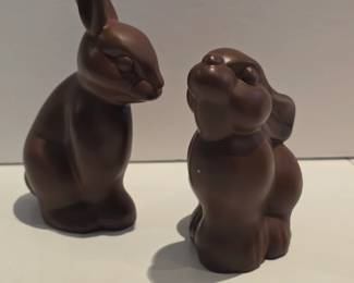 Enesco "Chocolate" Bunnies