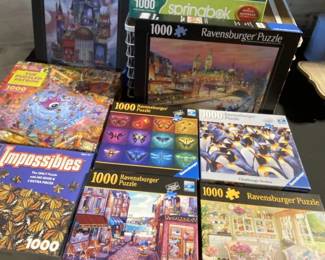 Jigsaw Puzzles - used but all intact