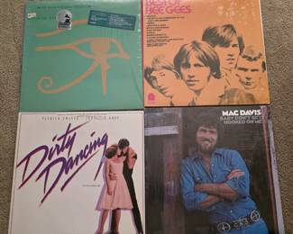 Vintage Vinyl Albums/LP's - Alan Parsons, Bee Gees, Dirty Dancing, Mac Davis