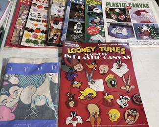 Vintage Plastic Canvas Kits/Books