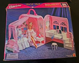 Vintage Mattel Barbie Bed & Bath