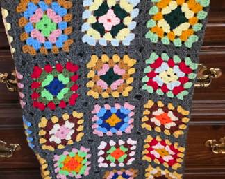 Vintage afghans- handmade by grandma in the 1970's 🥰