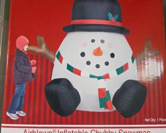 Inflatable Chubby Snowman