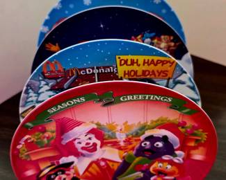 Vintage McDonald Collector Plates - Christmas 