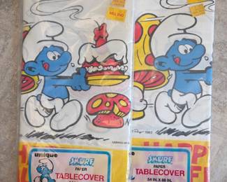 Vintage Smurf Tablecloths
