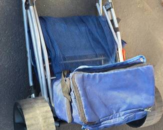 Tommy Bahama Folding Beach/Picnic Cart with Matching Cooler